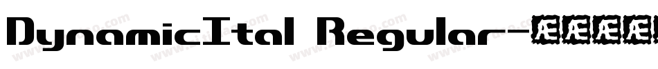 DynamicItal Regular字体转换